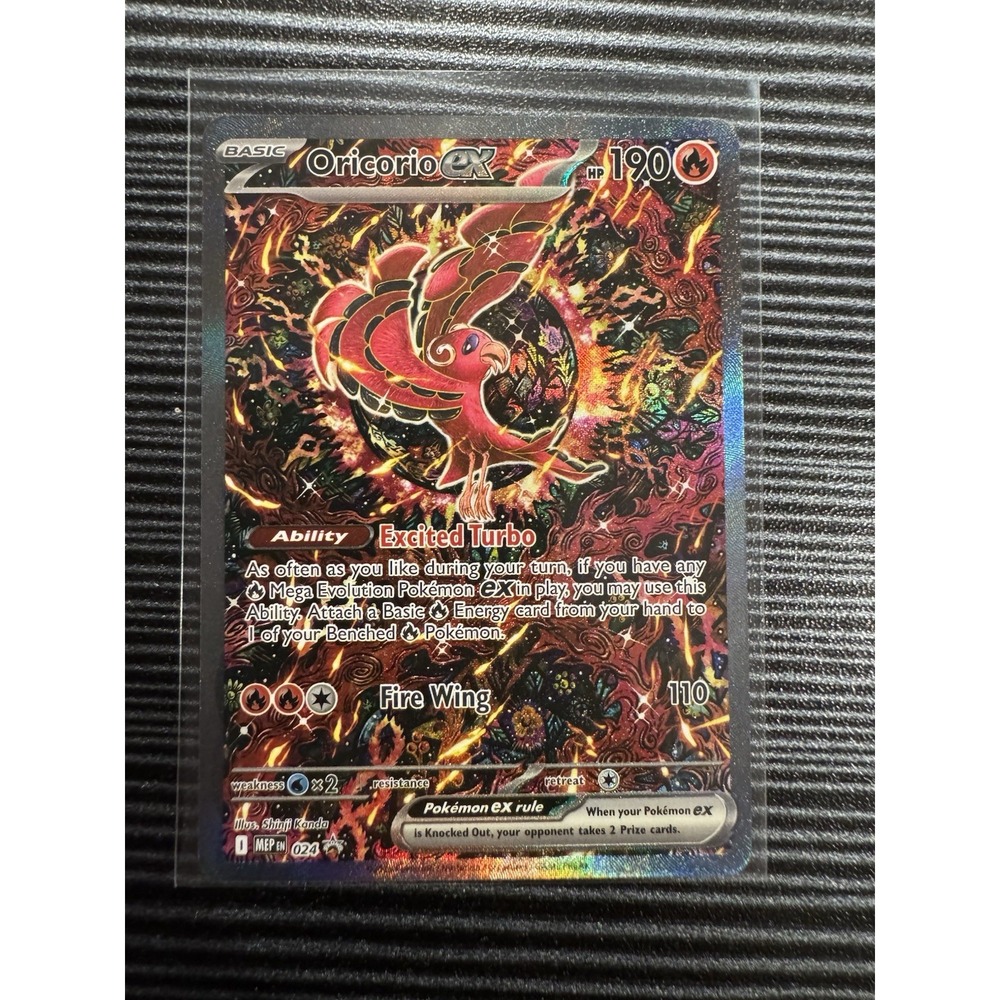 Pokemon Oricorio ex 024 Me: Mega Evolution Promo Holo Card 190 HP